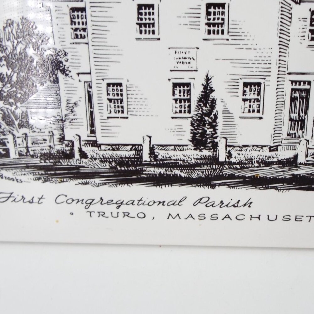 Screencraft Hand Decorated Massachusetts Ceramic Trivet Tiles Set of 3 - Picture 8 of 9